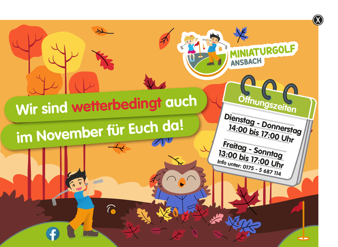 Öffnungszeiten November Öffnungszeiten November